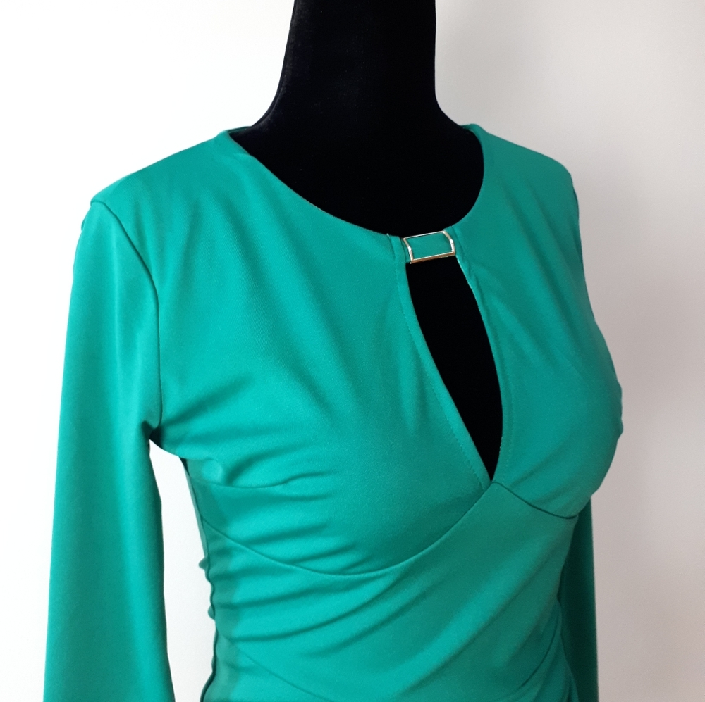 NWT Key hole long sleeve pencil dress